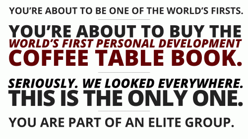 World's First Personal-Development Coffee Table Book